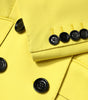 Dolce & Gabbana Yellow Double Breasted Trench Coat Jacket
