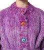 Dolce & Gabbana Purple Button Embellished Trench Coat Jacket