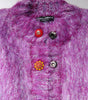 Dolce & Gabbana Purple Button Embellished Trench Coat Jacket