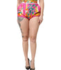 Dolce & Gabbana Pink Printed High Waist Hot Pants Shorts