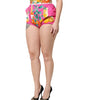Dolce & Gabbana Pink Printed High Waist Hot Pants Shorts