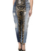 Dolce &amp; Gabbana Multicolor Patchwork High Waist Denim Jeans