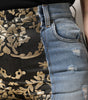 Dolce &amp; Gabbana Multicolor Patchwork High Waist Denim Jeans