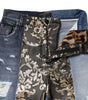 Dolce &amp; Gabbana Multicolor Patchwork High Waist Denim Jeans