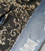 Dolce &amp; Gabbana Multicolor Patchwork High Waist Denim Jeans