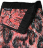 Dolce &amp; Gabbana Multicolor Plush High Waist Mini Skirt