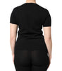 T-shirt à manches courtes et col rond en coton noir Dolce & Gabbana