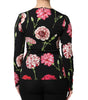 Chemisier à manches longues et imprimé floral noir Dolce &amp; Gabbana pour femme
