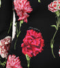 Chemisier à manches longues et imprimé floral noir Dolce &amp; Gabbana pour femme