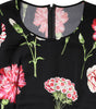 Chemisier à manches longues et imprimé floral noir Dolce &amp; Gabbana pour femme