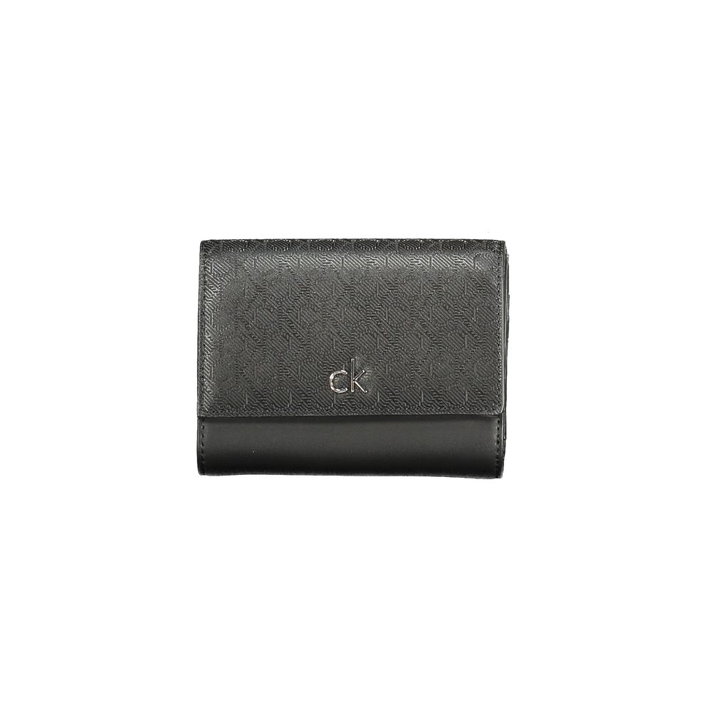 Portefeuille femme Calvin Klein en polyester noir