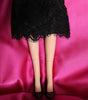 Poupées Dolce &amp; Gabbana en céramique, porcelaine, cuir et robe noire
