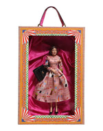 Poupées Dolce &amp; Gabbana en céramique, porcelaine, cuir et robe rose