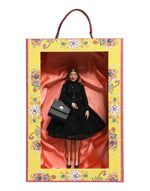 Poupées Dolce &amp; Gabbana en céramique, porcelaine, cuir et robe noire