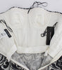 Dolce & Gabbana White Floral Lace Silk Corset Maxi Dress