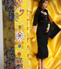 Poupées Dolce & Gabbana en céramique, porcelaine, cuir et robe noire