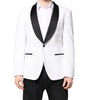 Dolce & Gabbana White Nylon Single Breasted Coat Blazer