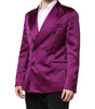 Dolce & Gabbana Purple Double Breasted Men Suit Coat Blazer