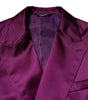 Dolce & Gabbana Purple Double Breasted Men Suit Coat Blazer
