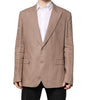 Dolce & Gabbana Beige TAORMINA Single Breasted Coat Blazer