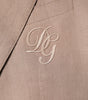 Dolce & Gabbana Beige TAORMINA Single Breasted Coat Blazer