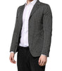 Dolce & Gabbana Black White Patterned Men Suit Coat Blazer
