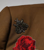 Dolce & Gabbana Brown MARTINI Single Breasted Coat Blazer