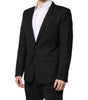 Dolce & Gabbana Black GOLD Single Breasted Suit Coat Blazer