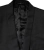 Dolce & Gabbana Black GOLD Single Breasted Suit Coat Blazer