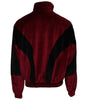 Dolce & Gabbana Red Black Cotton Logo FullZip Bomber Jacket