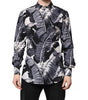 Chemise Dolce & Gabbana en coton multicolore imprimé feuilles de bananier