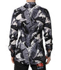 Chemise Dolce & Gabbana en coton multicolore imprimé feuilles de bananier