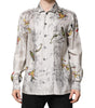 Dolce & Gabbana Multicolor Silk Printed Button Down Shirt