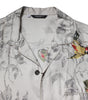 Dolce & Gabbana Multicolor Silk Printed Button Down Shirt