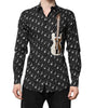 Dolce & Gabbana Black GOLD Instrument Embellished Shirt