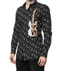 Dolce & Gabbana Black GOLD Instrument Embellished Shirt