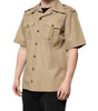 Dolce & Gabbana Brown Graphic Print Short Sleeves Shirt