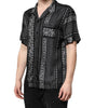 Dolce & Gabbana Black Silk Floral Print Short Sleeves Shirt