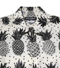 Dolce & Gabbana White Pineapple Print Long Sleeve GOLD Shirt