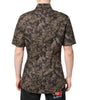 Dolce & Gabbana Multicolor Camouflage Button Down GOLD Shirt