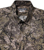 Dolce & Gabbana Multicolor Camouflage Button Down GOLD Shirt