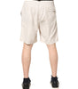 Brunello Cucinelli Off White Logo Men Bermuda Sweatshorts Shorts
