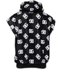Dolce & Gabbana Black DG Cotton Hooded Sleeveless Sweater