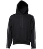 Dolce & Gabbana Black Cotton Logo Hooded Sweatshirt Sweater