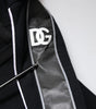 Dolce & Gabbana Black Cotton Logo Hooded Sweatshirt Sweater