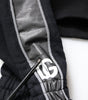 Dolce & Gabbana Black Cotton Logo Hooded Sweatshirt Sweater