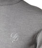 Dolce & Gabbana Gray Wool Knitted Men Pullover Sweater