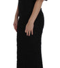 Dolce & Gabbana Black Floral Lace Long Bodycon Maxi Dress