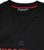 Dolce & Gabbana Black Cotton Graphic Print Pullover Sweater
