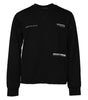 Dolce & Gabbana Black Cotton Logo Knitted Pullover Sweater